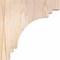 Ekena Millwork Pescadero Smooth Corbel, Douglas Fir, 3 1/2"W x 12"D x 12"H COR04X12X12PEC00SDF - alternate 4